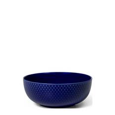 Lyngby Porcelæn Rhombe Color Bowl Ø15.5 Cm Dark Blue Marinblå