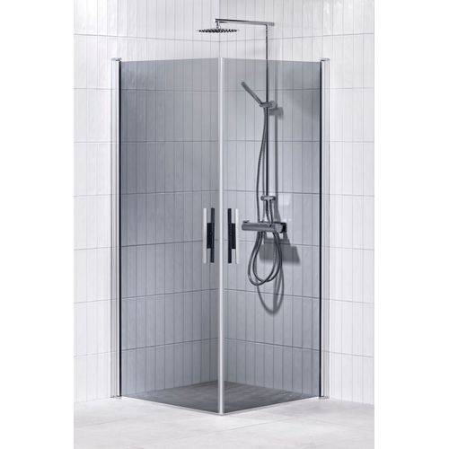 Alterna Lusso HT1 Rak duschhörna 70x90 (gråtonat glas)