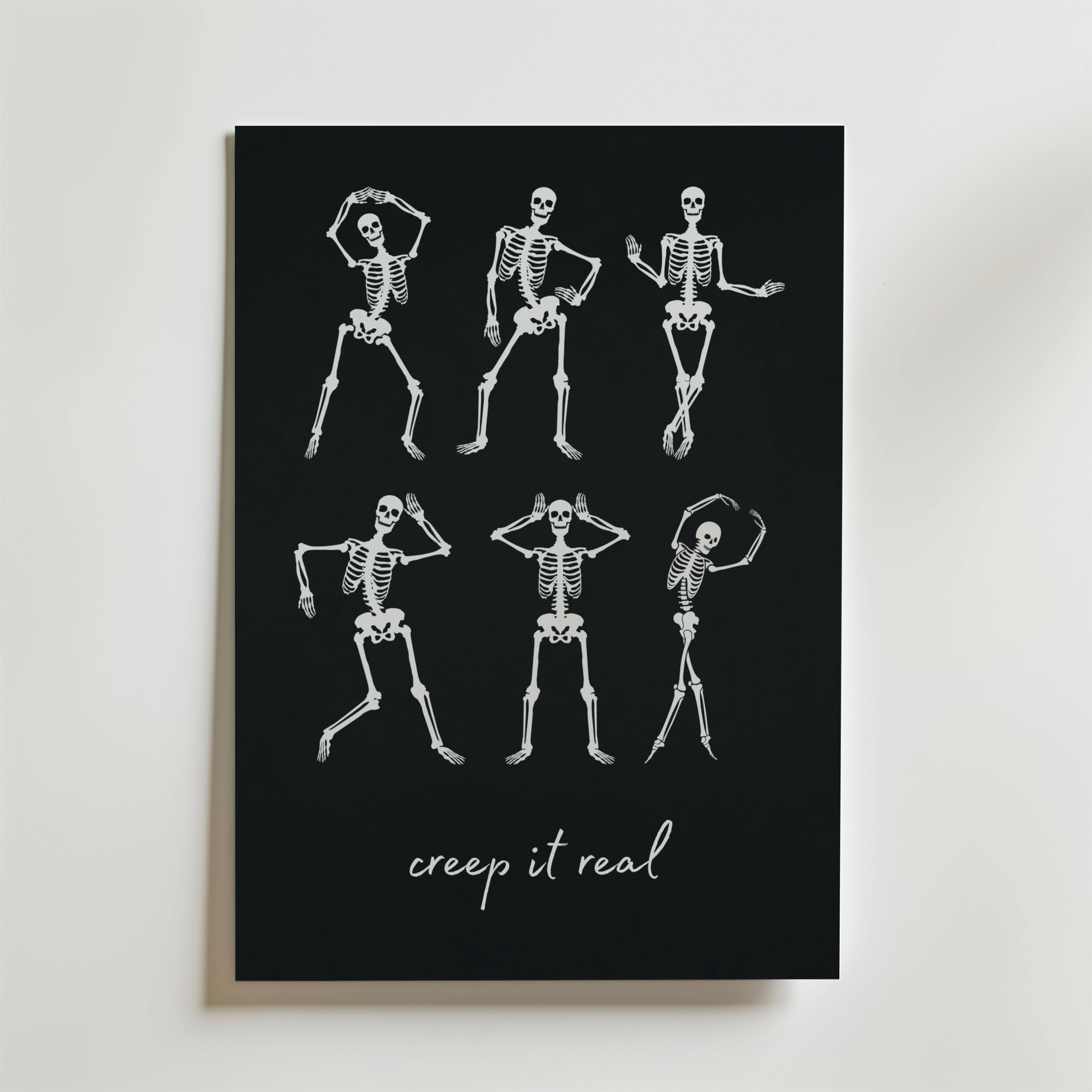 Dancing Bones Poster - Fine Art Poster 13x18 cm