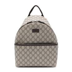 Gucci Kids - GG Supreme ryggsäck i kanvas - barn - nylon/kanvas - One Size - Neutral