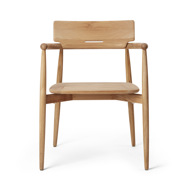 E008 | Stol för utomhusbruk FSC™-certifierad teak, obehandlad