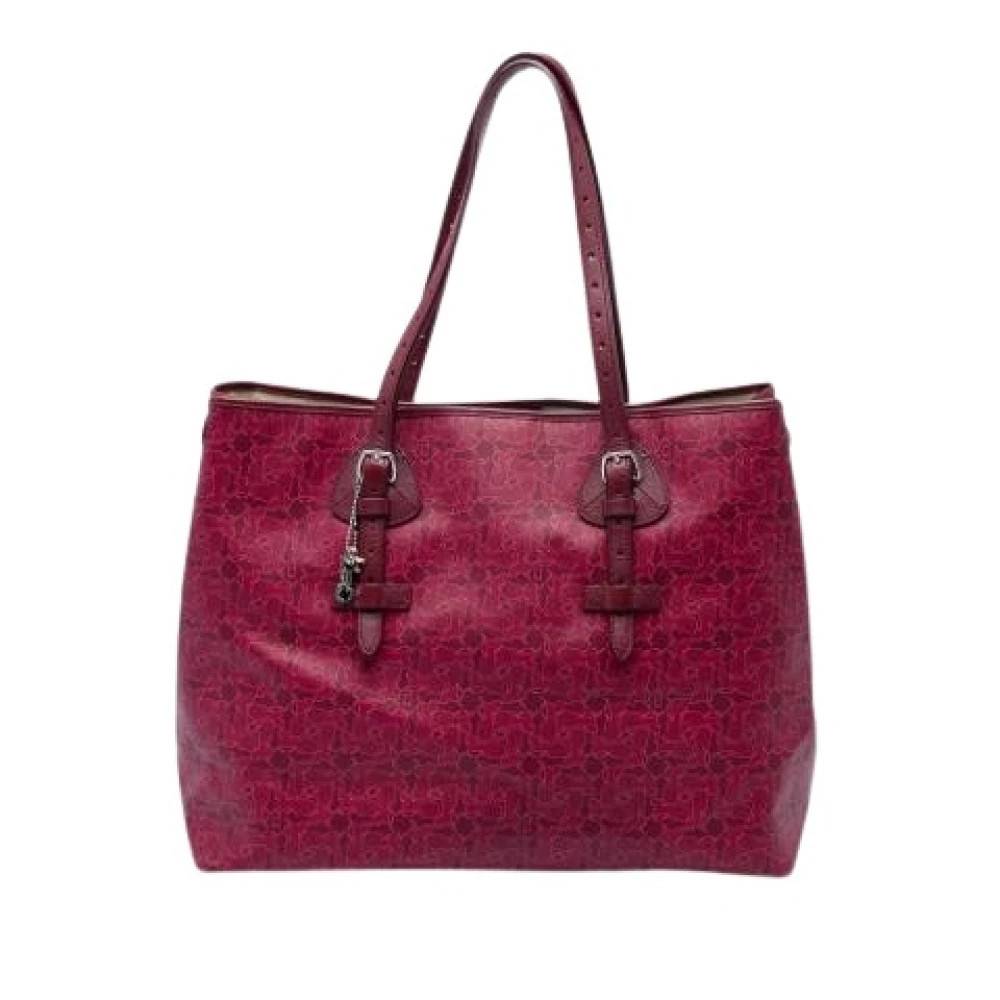 Celine Vintage Pre-owned Canvas celine-tasker - Vintage - Dame - Rød - ONE SIZE -