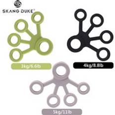 3 färger finger styrketränare silikon hand gripring motioner crossfit fitness gym finger expand gripper - Brun