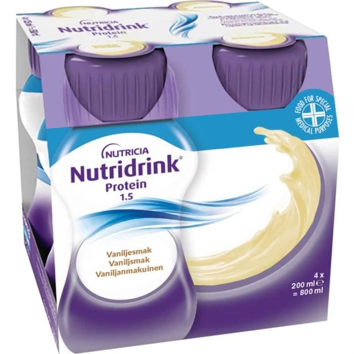 Nutridrink Protein Vanilj 4 x 200 ml