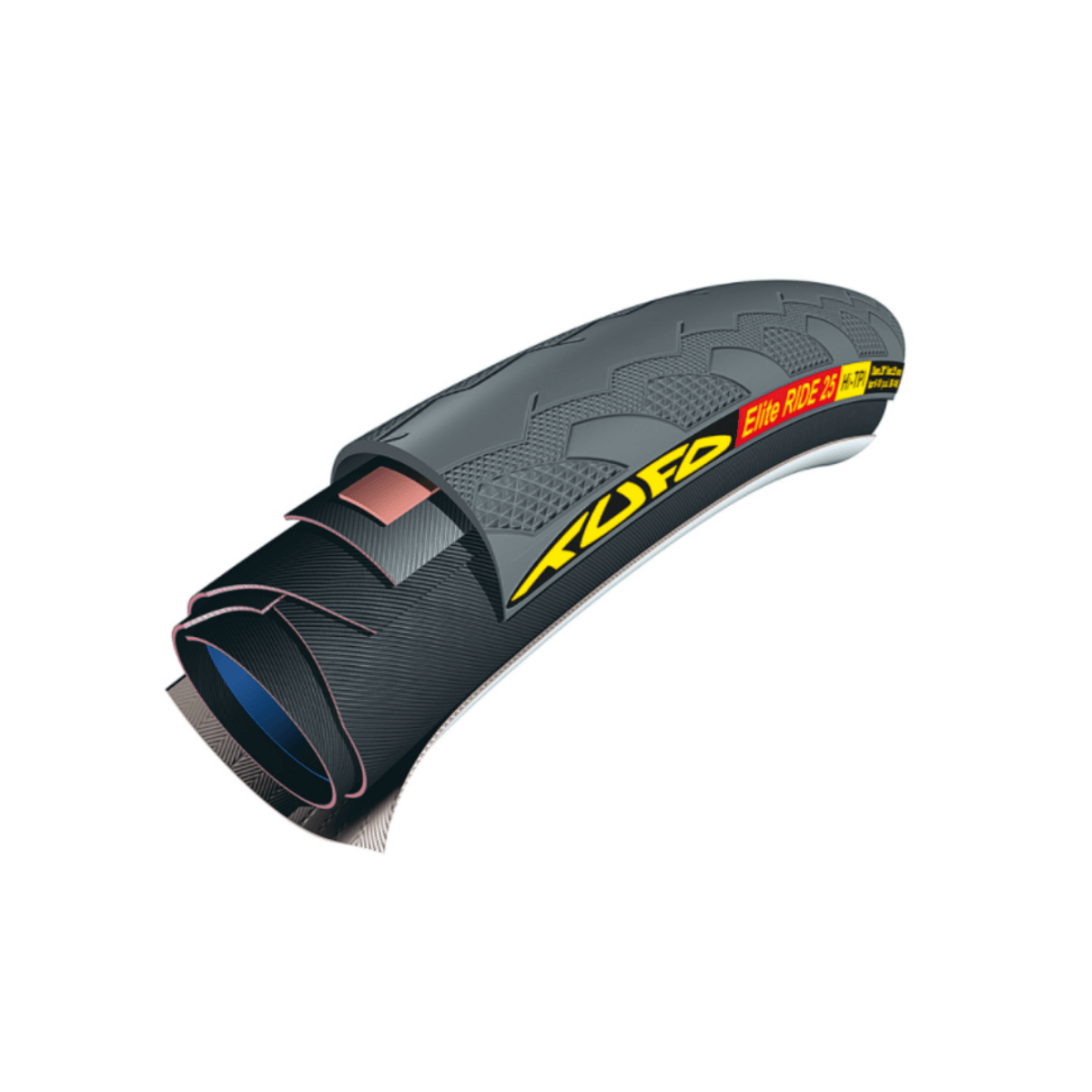 Tufo Elite Ride Tubular 700x23-25mm, Type mm Black 28" x 23mm
