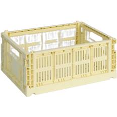 Hay Colour Crate, Medium - W:26,5cm x L:34,5cm H:14cm Korgar Från Magasin - Light Yellow (W:26,5cm x L:34,5cm x H:14cm)