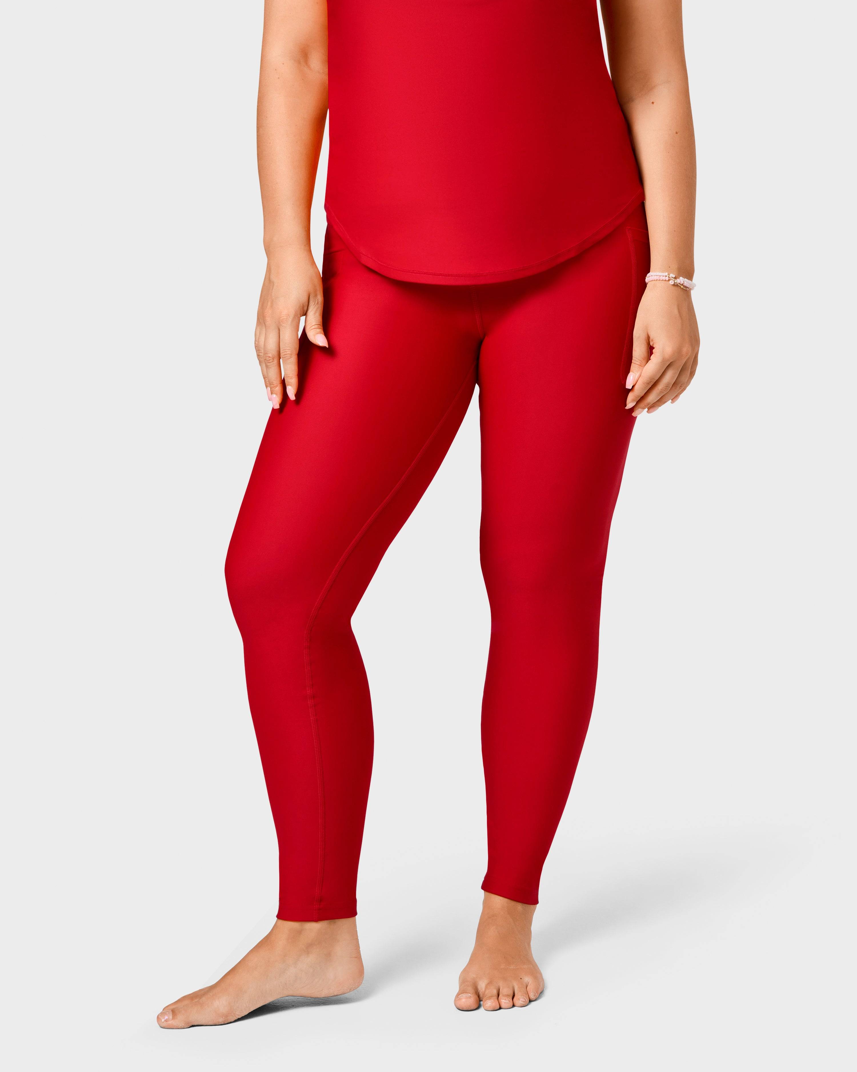Signature Maroon Leggings, 2XL