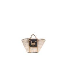Pierre Hardy, Tasker , Dame, Beige, ONE SIZE, Uld, Raffia Skuldertaske med Flere Muligheder