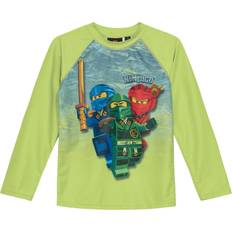 LEGO kidswear/LEGO børnetøj Lwagan 300 Swim T-shirt L/S Stl. 110 cm pojkar - Uv-kläder Från Magasin - Bright Green (110 cm)