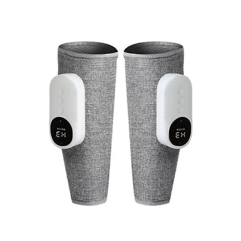 (2pcs, Grey) Leg Massager, Zurafit Heated Leg Massager for Circulation and Pain Relief