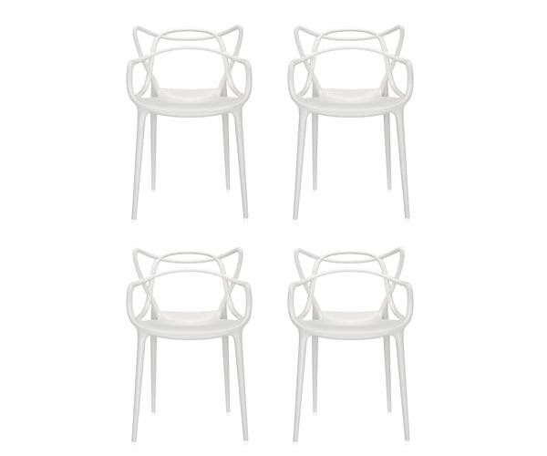Kartell Masters Spisestol - Hvid - 4 stk.