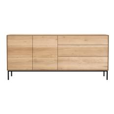 Ethnicraft - Whitebird 2 dörrar/3 lådor - Skänkar och sideboards - Alain Van Havre - Träfärgad - Trä