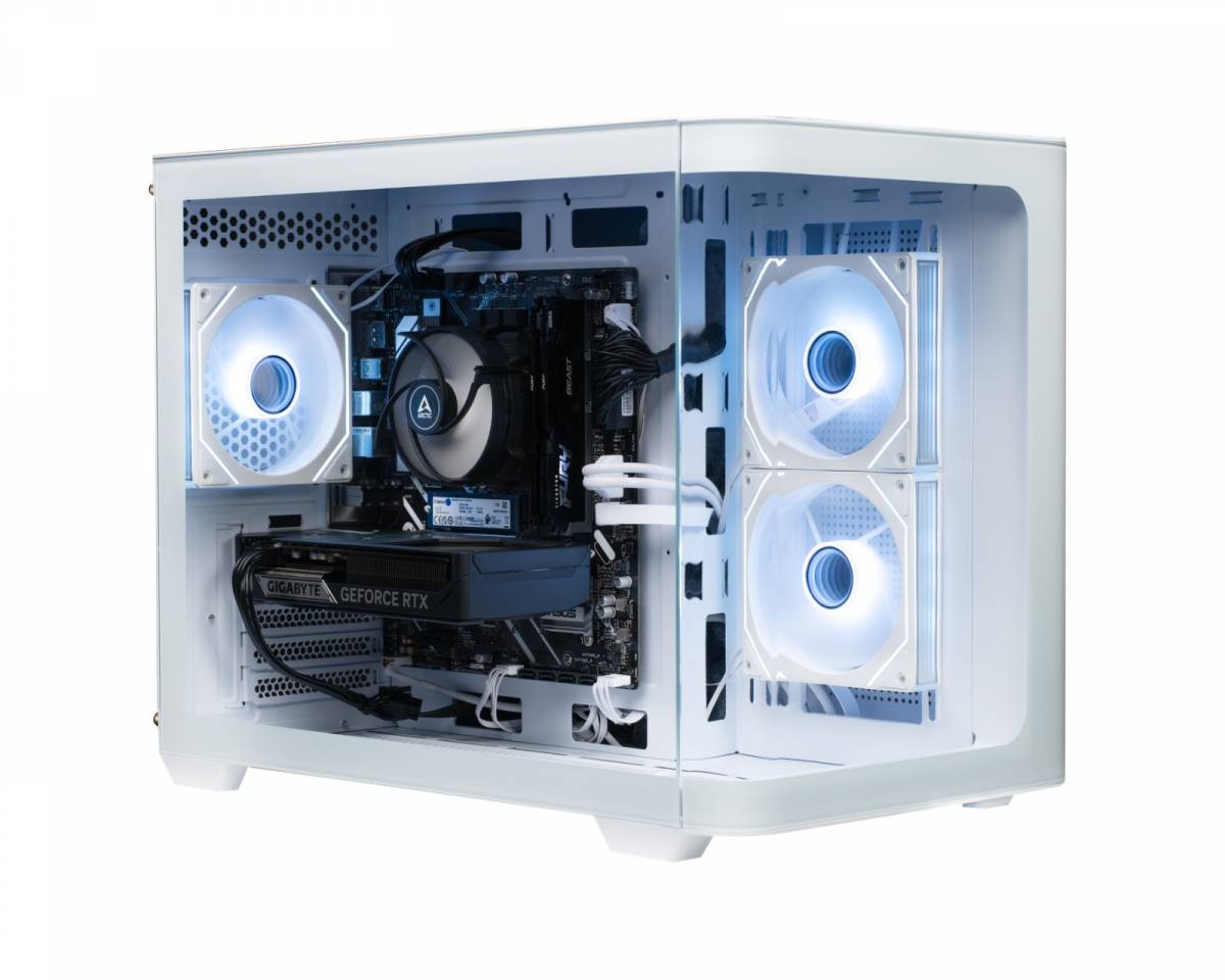 Shark Gaming Shark RGBeast Mini White U500 Gamingdator - RTX 5060 TI - Intel Ultra