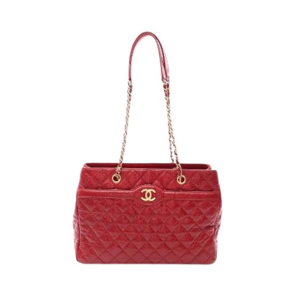 Chanel Vintage Pre-owned Matelasse Lædertaske - Vintage - Dame - Rød - ONE SIZE - Læder
