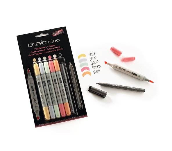 Copic Ciao Set 5+1 Pastell färger