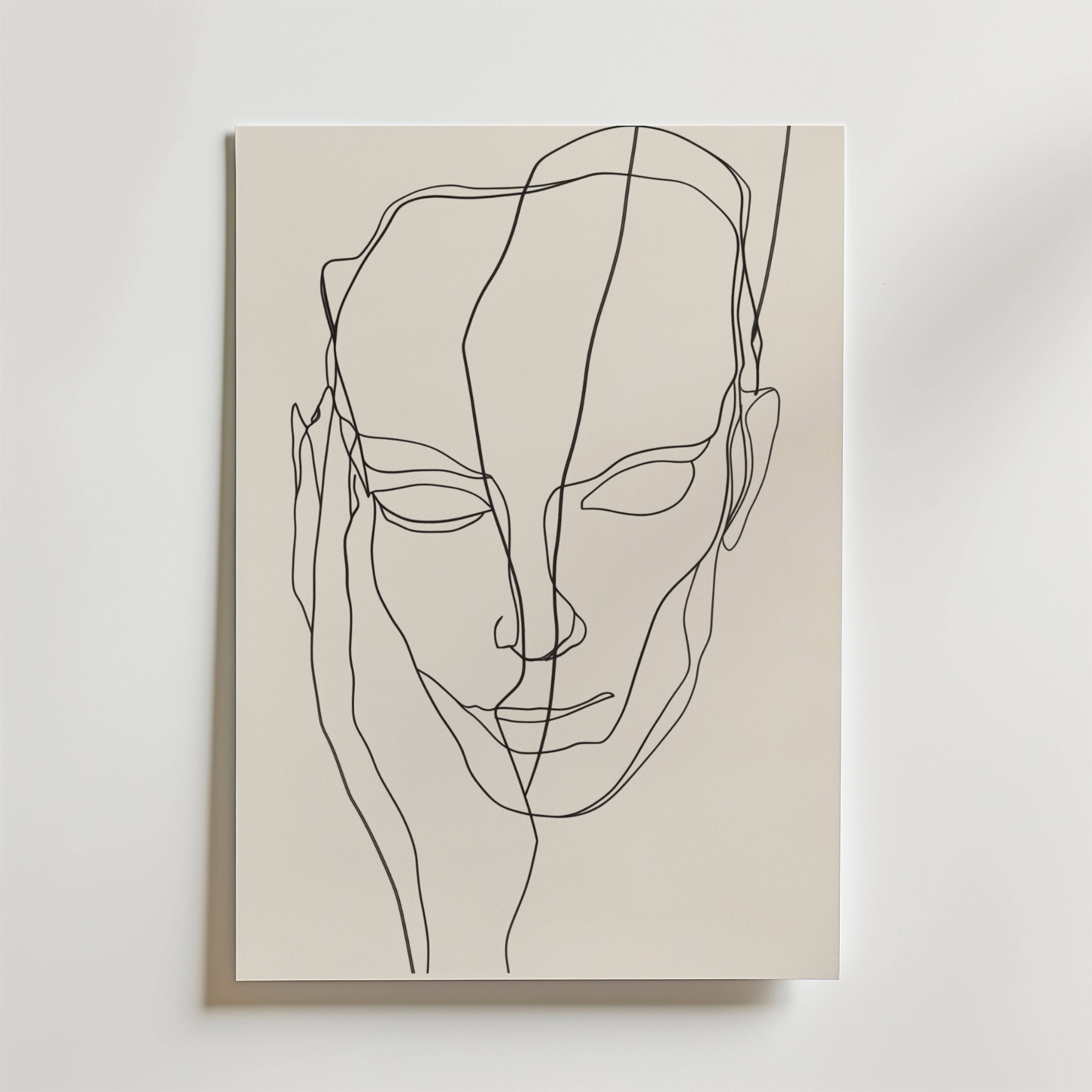 Mind Reflection Poster - Fine Art Poster 21x30 cm