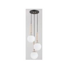 Alfa Volda Picolo White 3-punkts pendellampe sort/guld 62202 Alfa