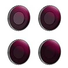 K&F Concept ND/PL filteruppsättningar, 4-pack ND8/PL,ND16/PL,ND32/PL,ND64/PL-filter kompatibelt med DJI Osmo Action 4
