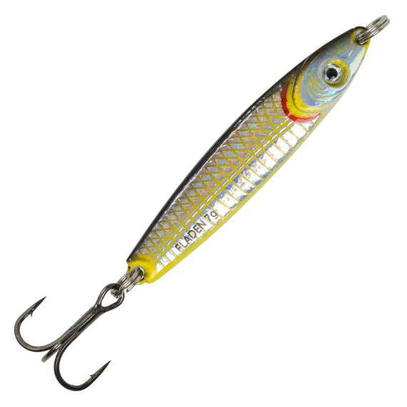 Fladen HoloTwist spoon 7g Yellow Black Silver