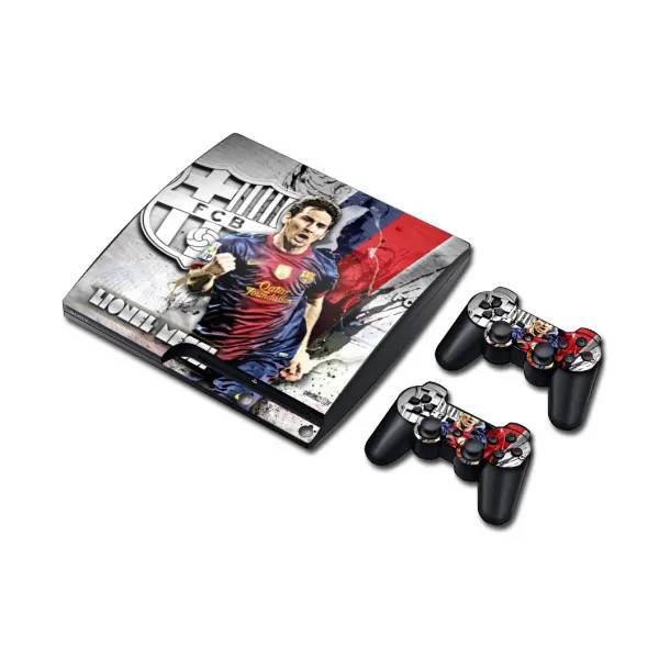 PS3 Slim skin til konsol og to controllere. Messi..