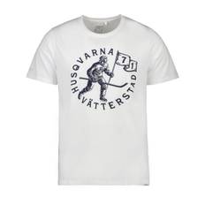 Husqvarna Vätterstad M t-shirt, WHITE MELANGE, Herr, XS