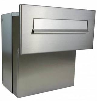 Medium INOX - Rustfritstål Indbygnings postkasse - Justerbar Dybde