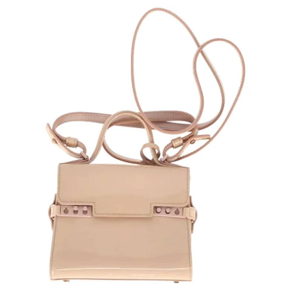 Delvaux Pre-owned Pre-owned Tempete Micro Taske - Vintage - Dame - Beige - ONE SIZE - Uld