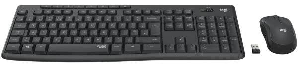 Logitech MK295 Trådlös mus- och tangentbordskombination med SilentTouch-teknik (Fyndvara - Klass 1)