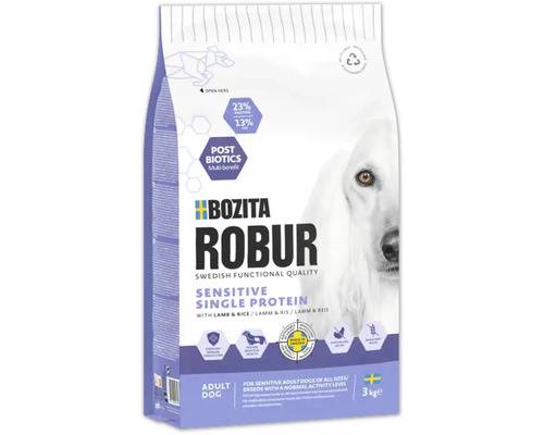 Hundmat BOZITA ROBUR Adult Sensitive Single Protein Lamm 3kg