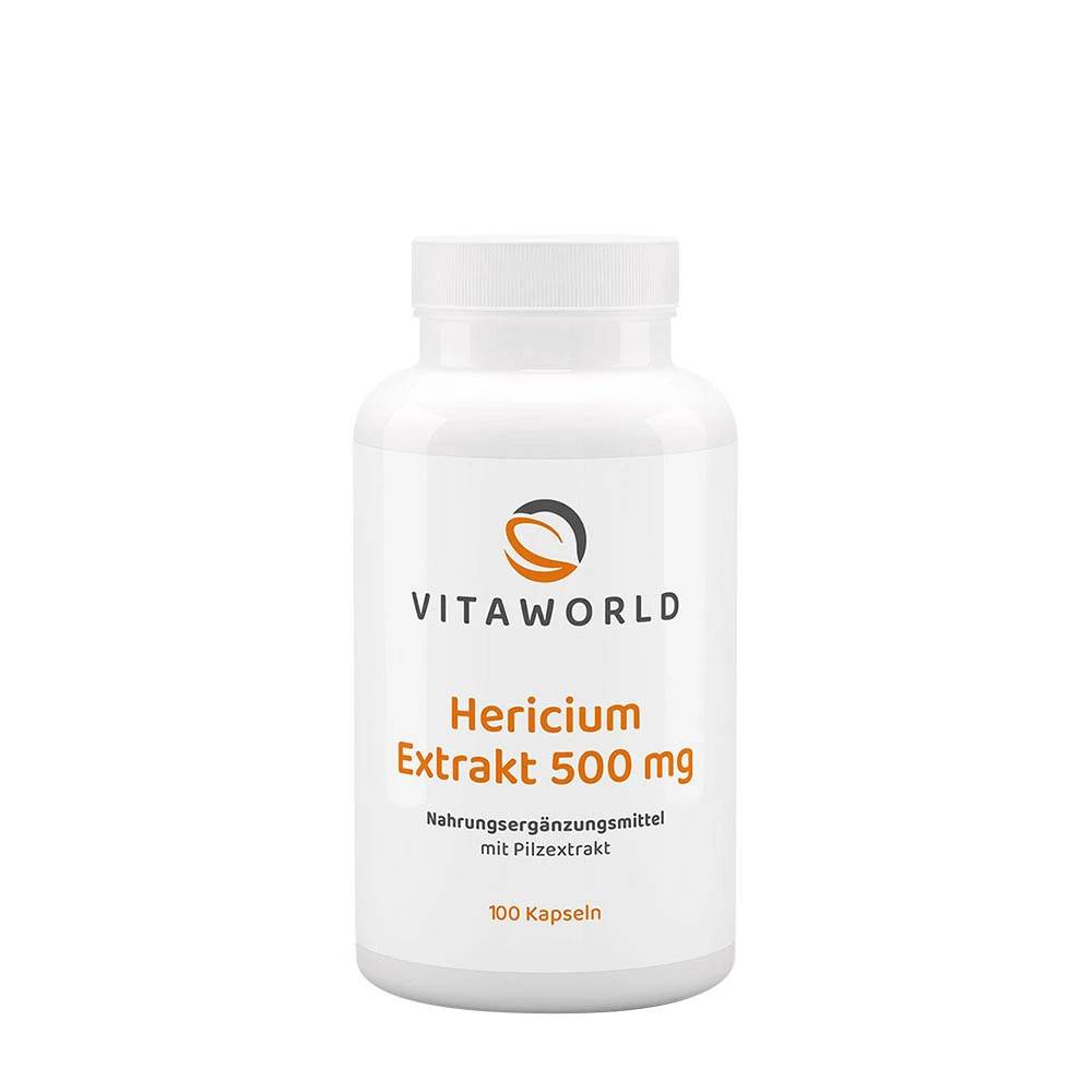 Vitaworld - Hericiumekstrakt 500 mg (100 kapsler)