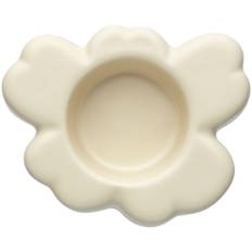 Marimekko Unikko Fyrfadsstage 10 cm, beige/hvid