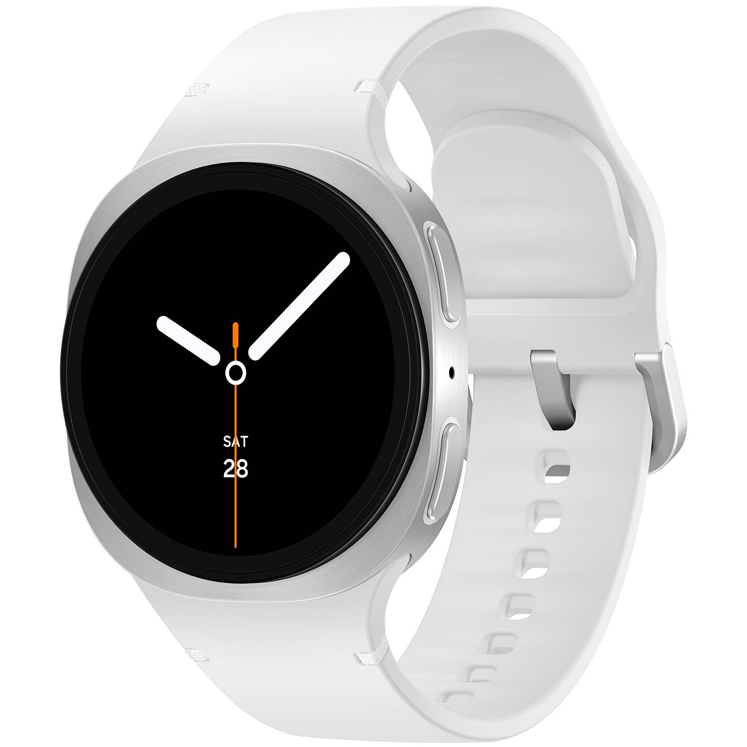 Samsung Galaxy Watch8 40mm BT Silver SM-L320NZSAEUB - Quartz med laddare - 40 mm - Smartklocka - Unisex - Safirglas (40 mm)