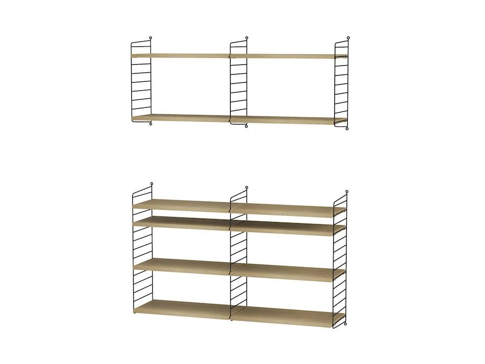 Reol, Living room N fra String Sort - eg - Jacobsen Plus