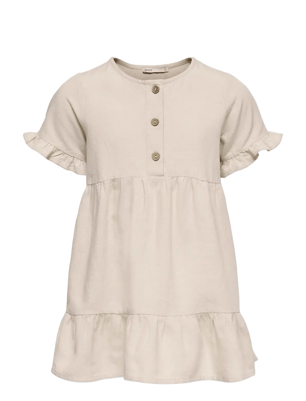 KIDS ONLY Kmgannabell S/S Linen Dress Pnt | Beige | 110