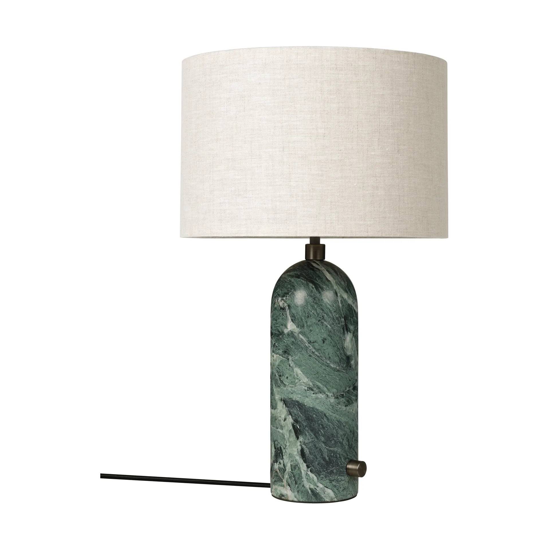 GUBI Gravity S bordslampa Emerald marble-canvas