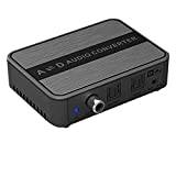 PremiumCord DIGI-ANALOG och ANALOG-DIGI ljudomvandlare, Toslink/SPDIF till 2 x RCA/uttag, StereoJack 3,5 mm, riktningsbrytare, inklusive strömförsörjning, färg svart