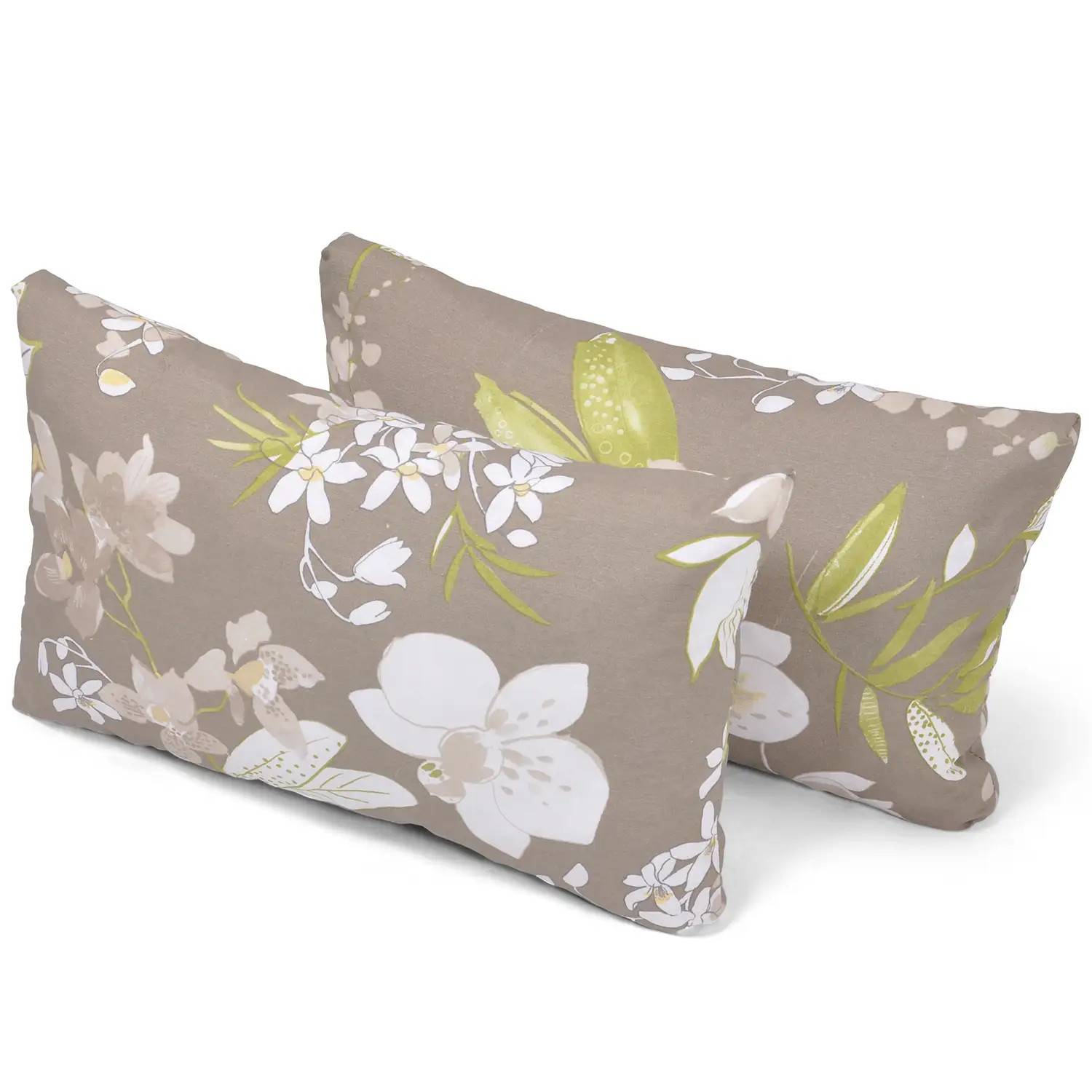 Sidokuddar 1 par Botanical beige - Beige