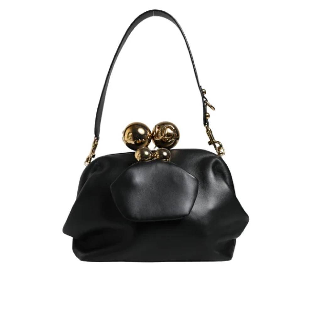 Dolce & Gabbana Pre-owned Pre-owned Stof skuldertasker - Vintage - Dame - Sort - ONE SIZE - Uld