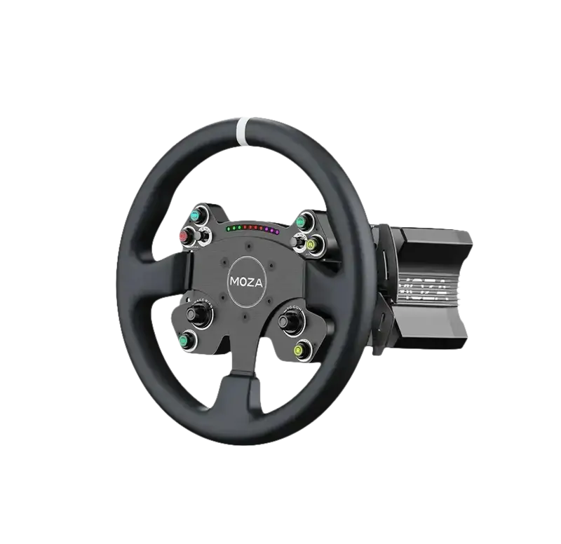 MOZA Racing R9 Direct Drive Wheel Base – V3 + CS V2P Steering Wheel – Bundle
