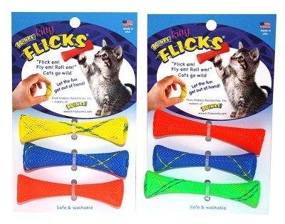 Kattleksaker 3-pack Kitty Flicks