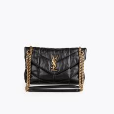 SAINT LAURENT Small Puffer Loulou Bag - Black