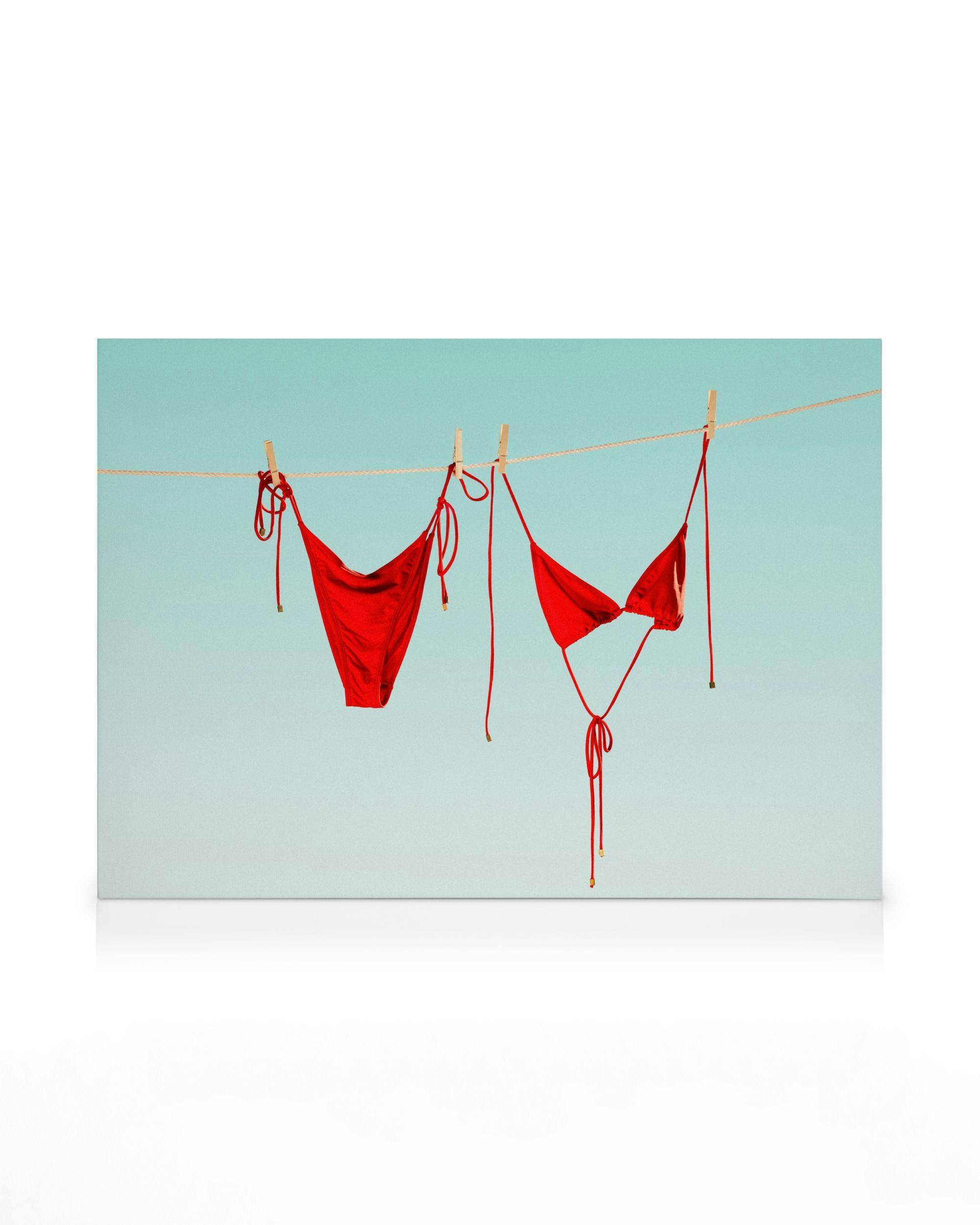 Canvastavlor Summer Laundry Canvastavla (30x40 cm - Mörk ekram)