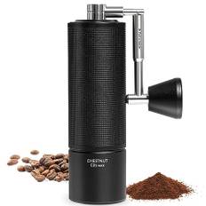 TIMEMORE Chestnut C3s MAX Kaffeemühle Manuell, Upgrade Integrierte Ganzmetallgehäuse, Handkaffeemühle mit klappbarem Griff, für Espresso bis French Press, Schwarz