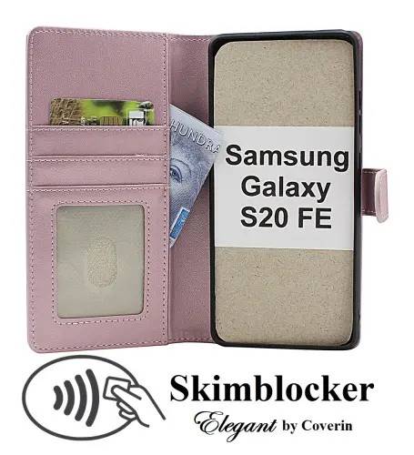 Skimblocker Samsung Galaxy S20 FE / S20 FE 5G Mobilcover (Glitter Pink)