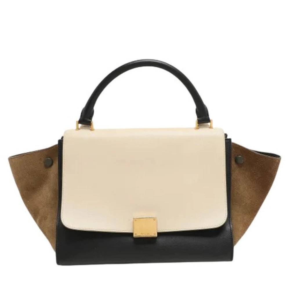 Celine Vintage Pre-owned Trapeze Bag - Vintage - Dame - Flerfarvet - ONE SIZE - Uld