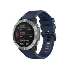 Garmin Fenix 6 / 6 Pro - Silikone sports urrem 22mm - Passer til håndled omkreds 160-210mm - Blå