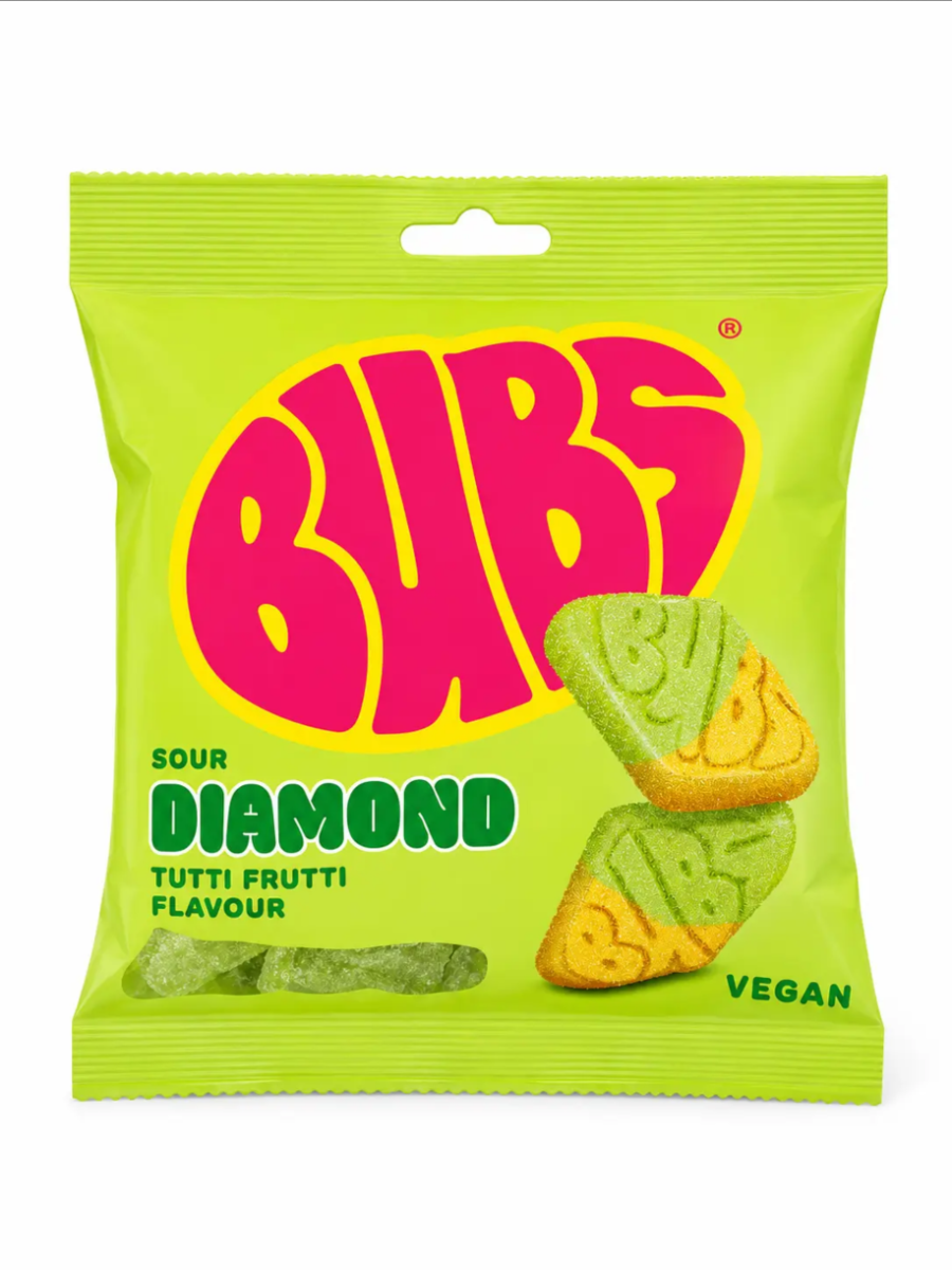 Bubs - Sour Diamond Tutti Frutti 155g
