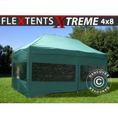 Foldetelt FleXtents Easy up pavillon Xtreme 50 4x8m Grøn, inkl. 6 sider