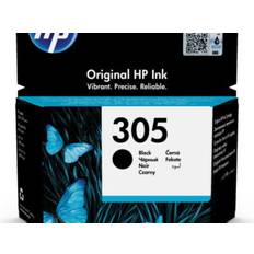 HP 305 Black Original Ink Cartridge blækpatron 1 stk Standard udbytte