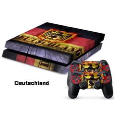 PS4 skin til konsol og to controllere. Deutschland.